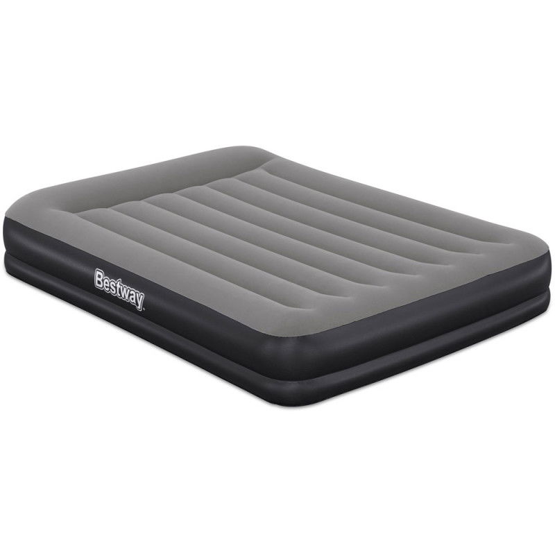 Pripučiamas čiužinys BESTWAY Tritech, juodos/pilkos sp., 203 x 152 x 36 cm-0