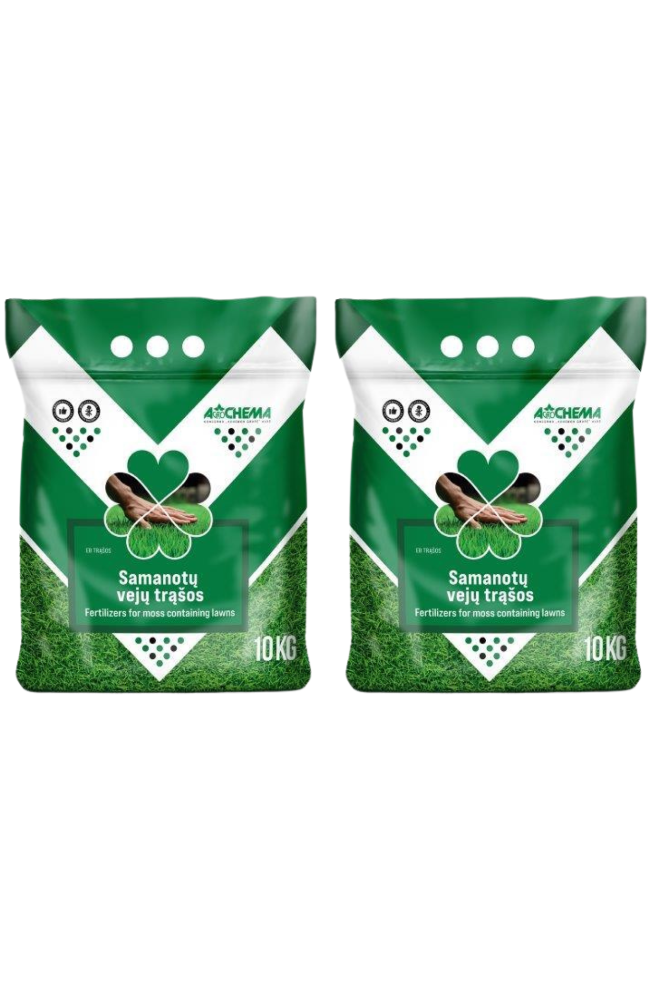 Trąšos vejoms naikinančios samanas, 10 kg, 2 vnt. - 1