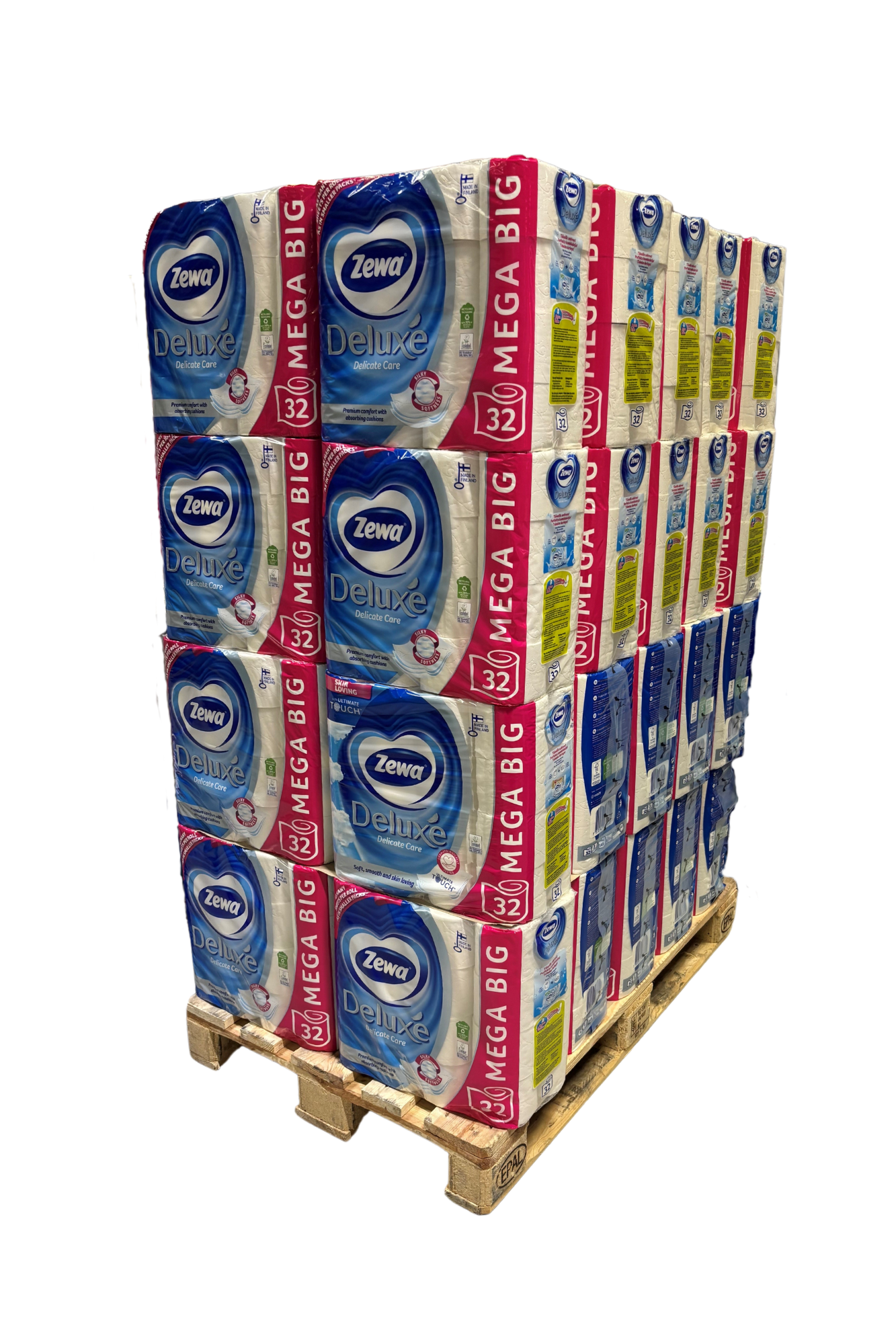 Tualetinis popierius ZEWA Deluxe Pure White, 3 sl., 32 rul., 50 pak.-0