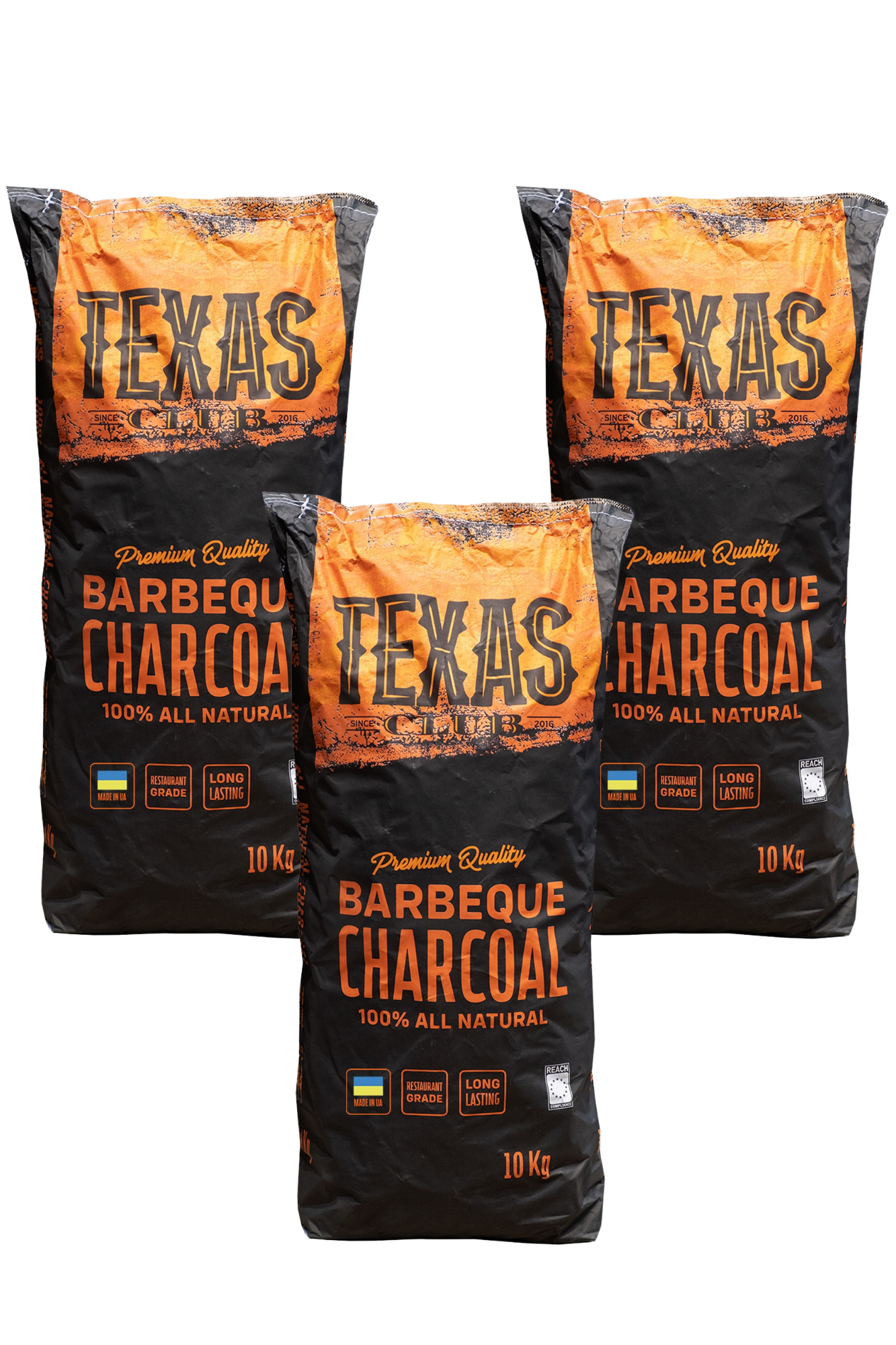 Medžio anglys "Texas Club" 10 kg., 3 vnt.-0