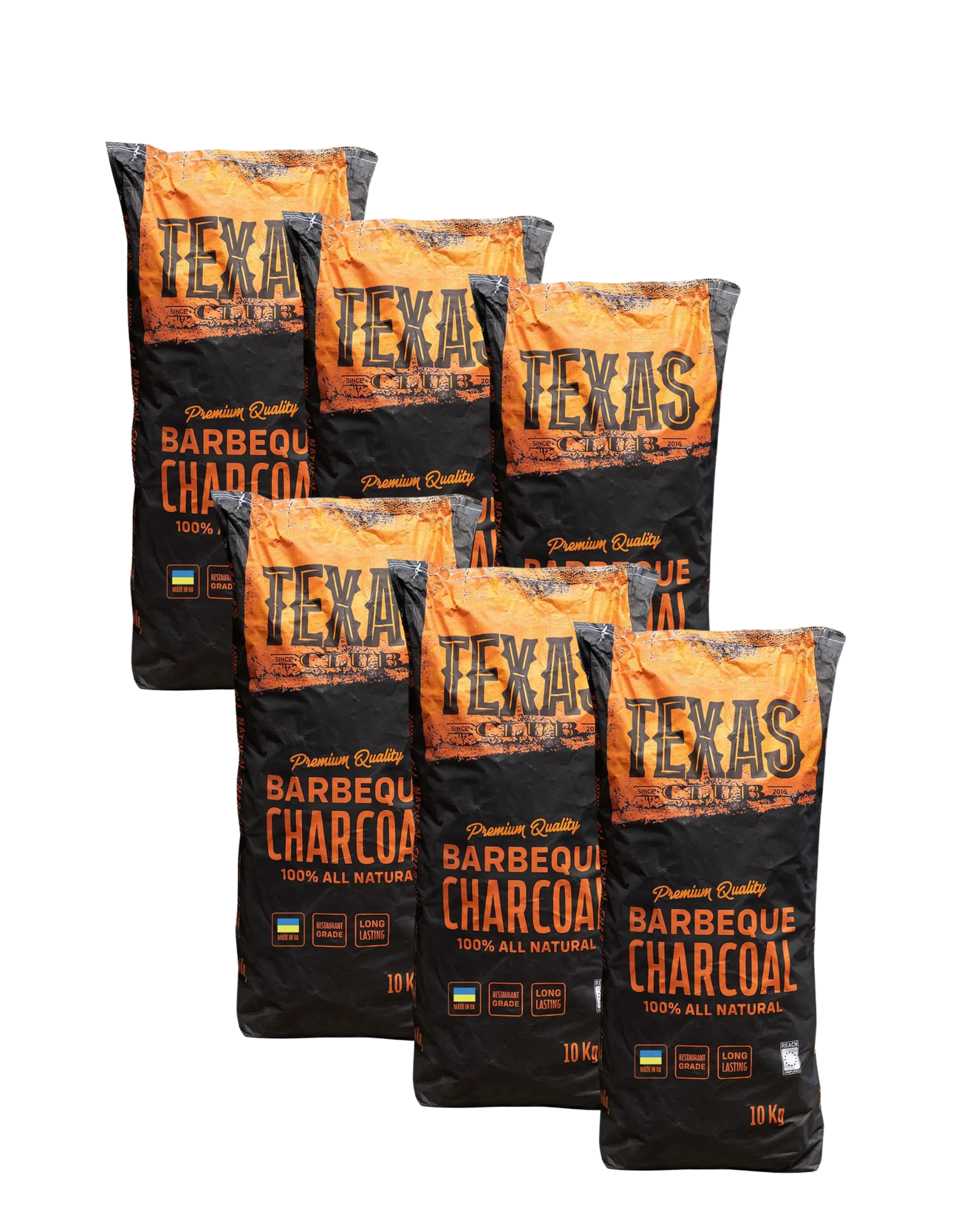 Medžio anglis "Texas Club" 10 kg., 6 vnt.-0