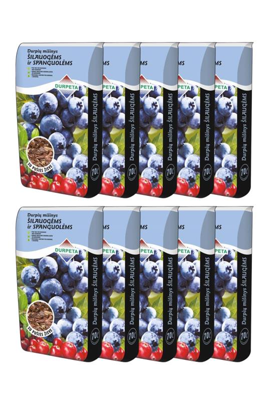 Durpių mišinys šilauogėms ir spanguolėms, 70 L, 10 vnt.-0