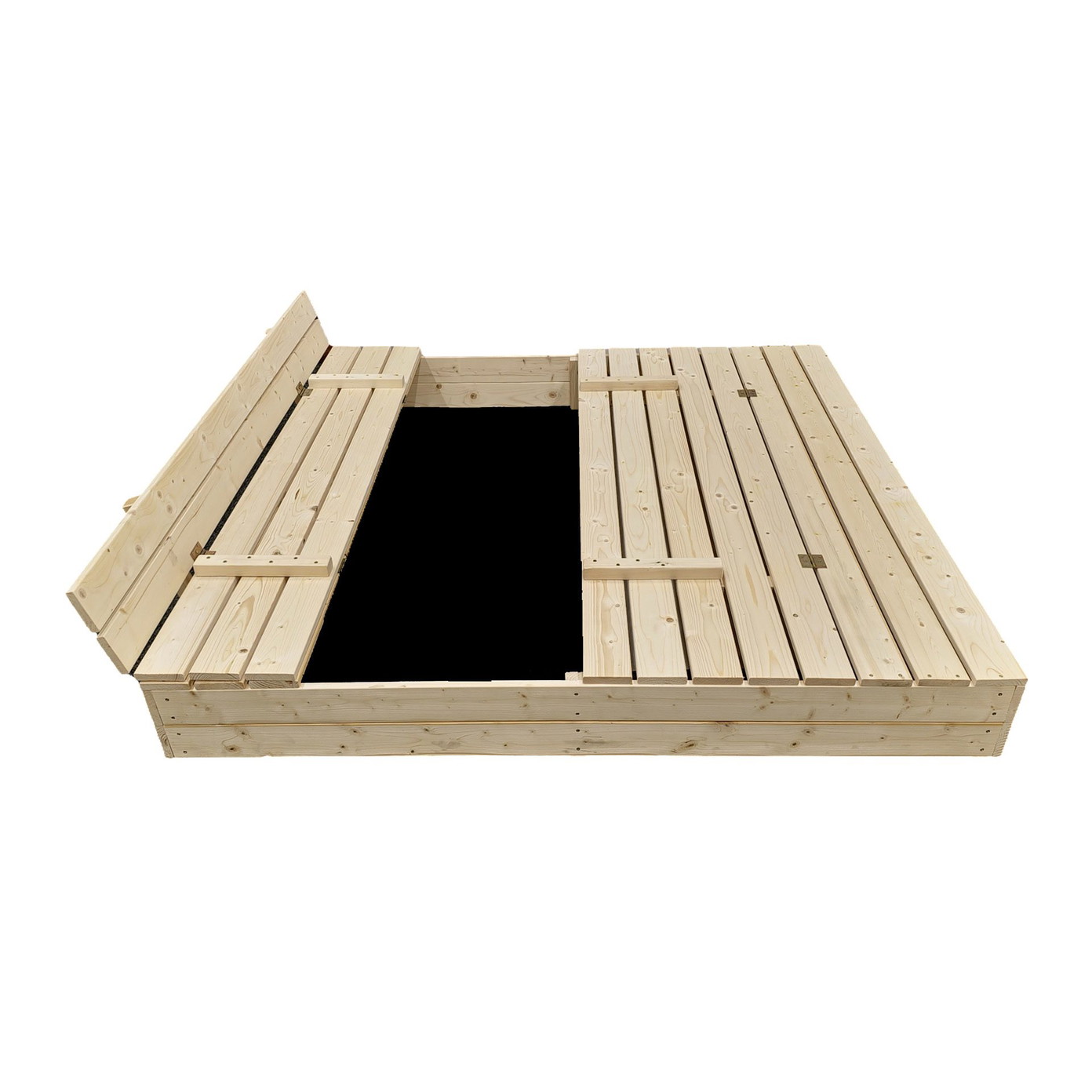 Smėlio dėžė Bonus Orbis su patiesalu ir 400 kg smėlio, 160x160 cm - 3