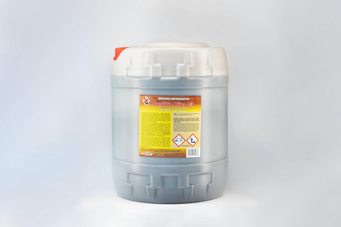 Medienos impregnantas GERLITIS PLIUS 1:3 rudos sp. , 20kg-0