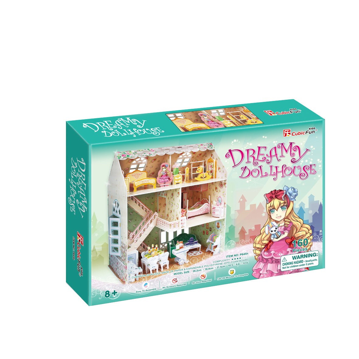 3D CUBICFUN  dėlionė (vidutinė) Lėlių namas - 1