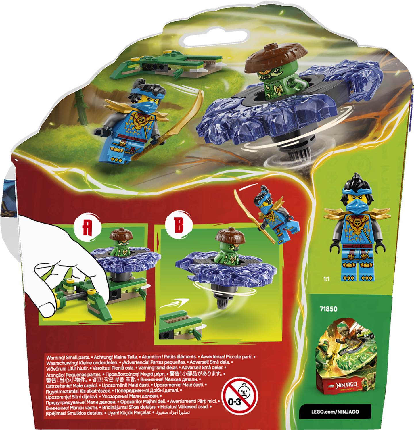 Konstruktorius LEGO Ninjago Nya vs. Mutation Monster Spinner - 2