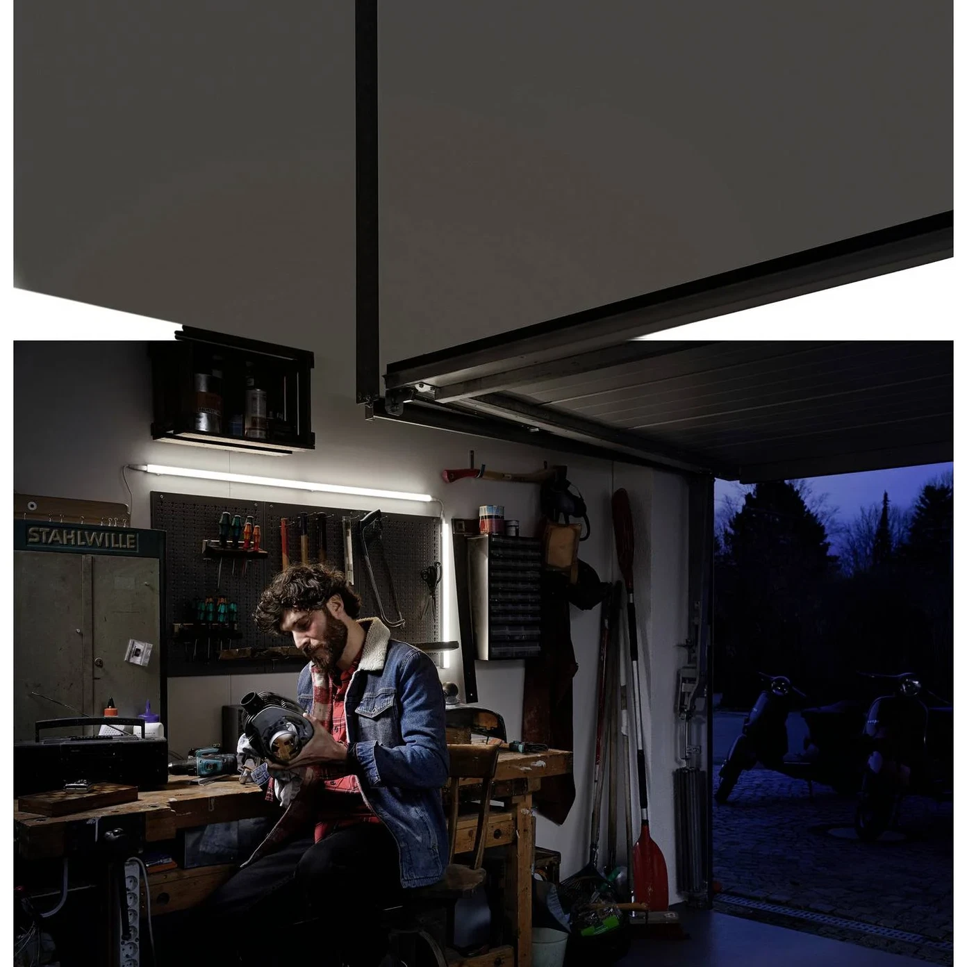 Visuomeninis LED šviestuvas OSRAM SWITCH BATTEN, 14W, 3000K, 1600lm, su jungikliu, 120 cm - 4