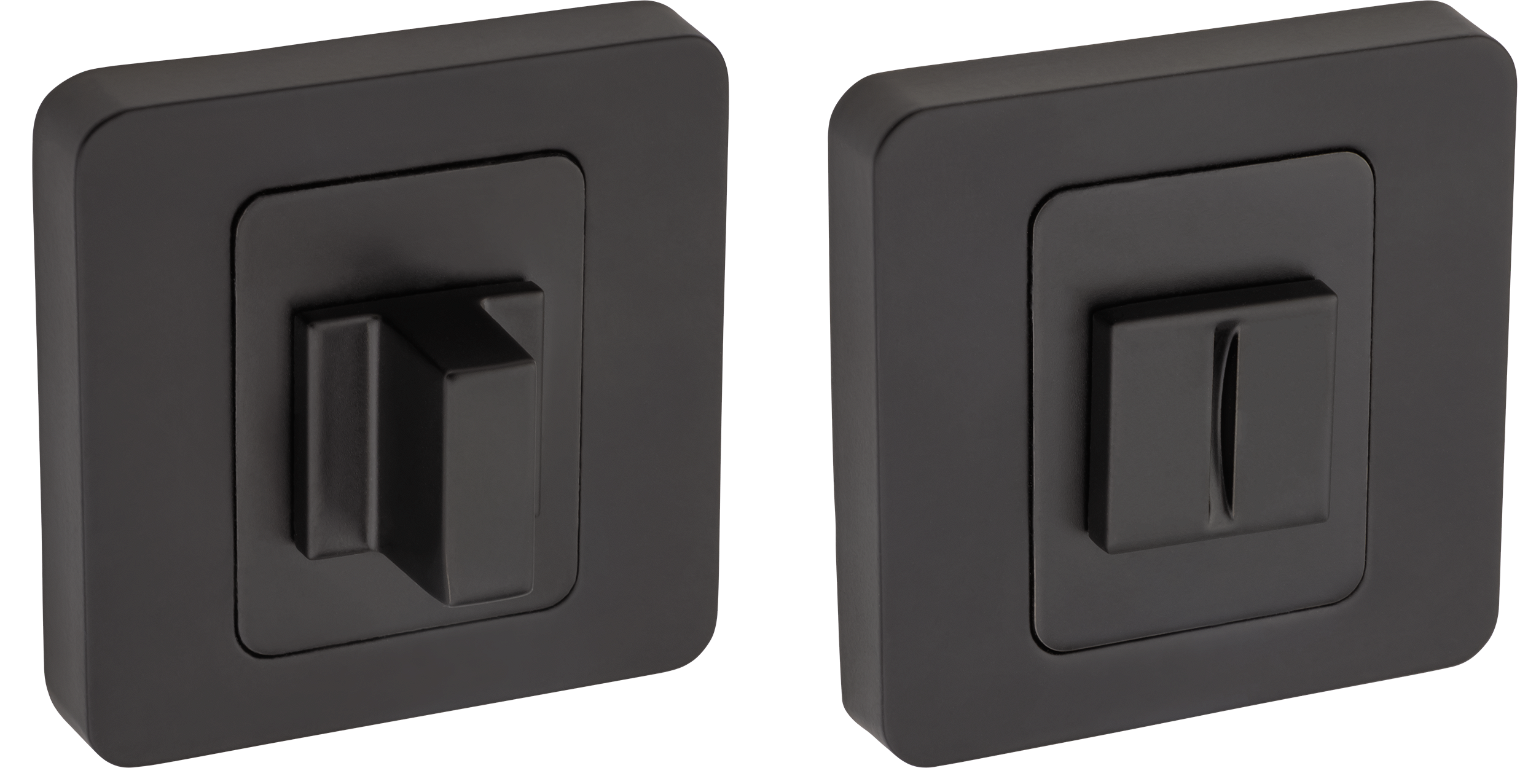 WC užsuktukas QZ-540, kvadratinė, juodos spalvos