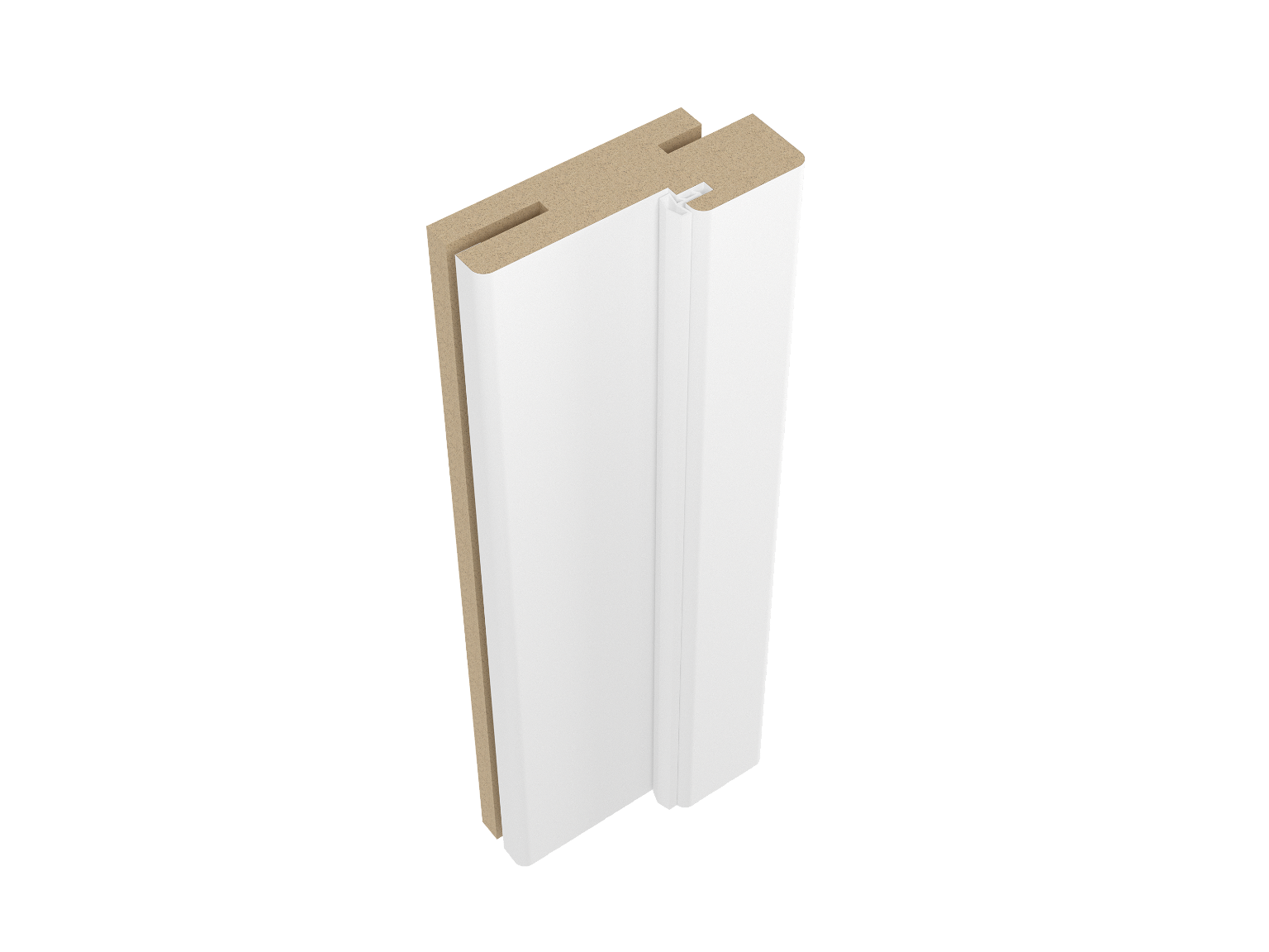 Durų staktos komplektas baltos spalvos dažytoms durims, 2,5 vnt., 7,5 x 3,4 x 210 cm