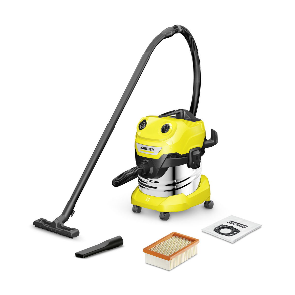 Drėgno ir sauso valymo dulkių siurblys KARCHER WD 4 S V-20/5/22-0