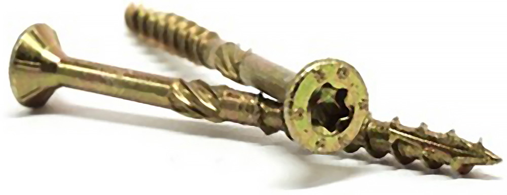 Medsraigčiai TORX 30, geltonai cinkuoti, 6,0 x 120/60 mm, 50 vnt.-0
