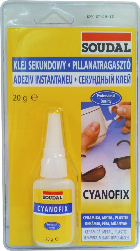 Momentiniai klijai SOUDAL CYANOFIX 84A, 20 g-0