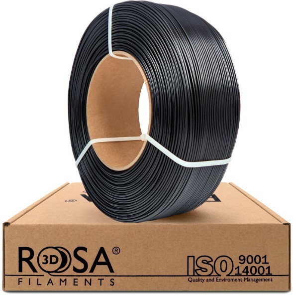 3D plastikas Rosa3D ABS+, 1 kg, 1.75 mm, juoda sp. - 1