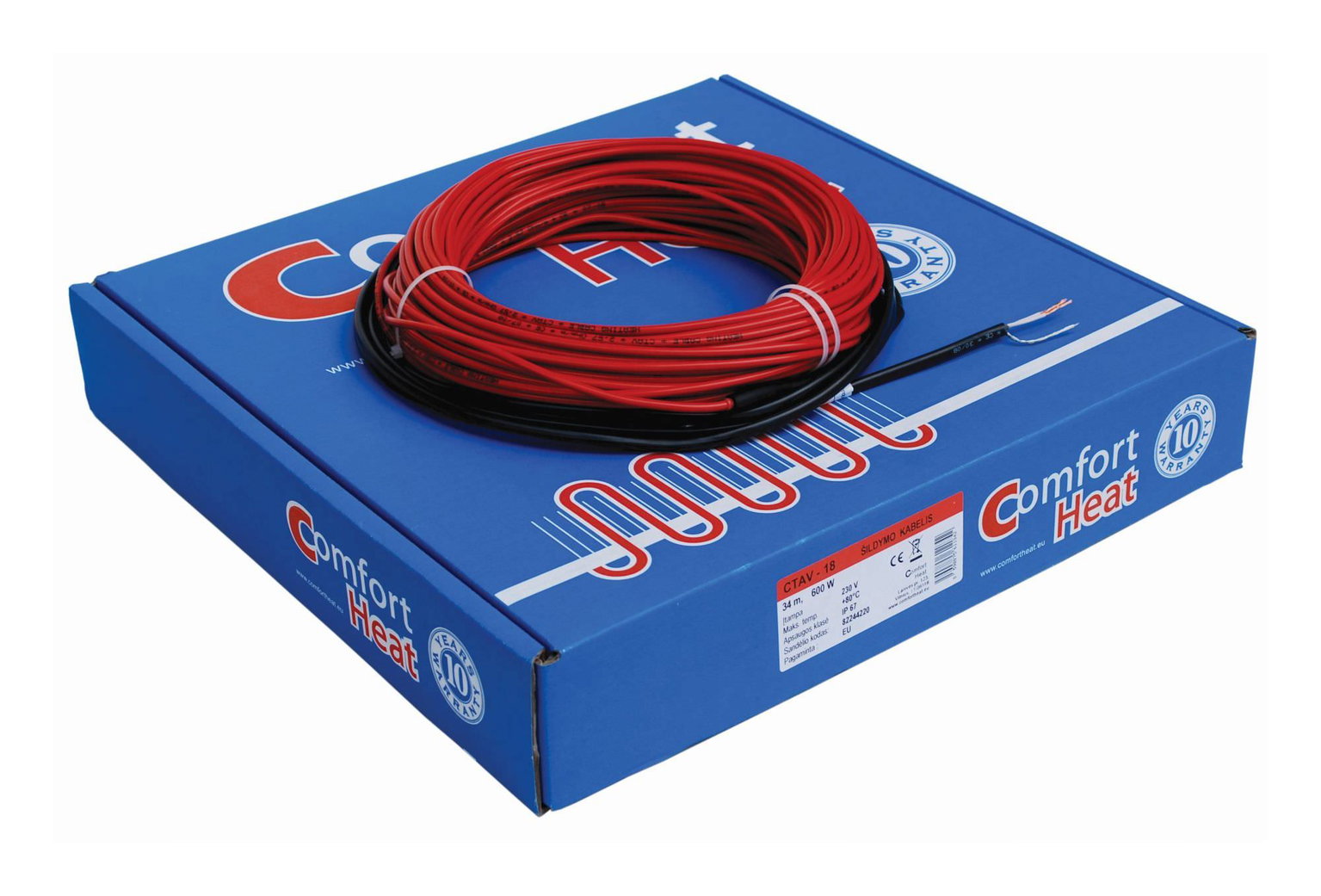 Šildymo kabelis COMFORT HEAT CTAV-18, 69 m, 1200 W-1
