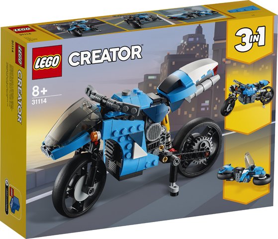 Konstruktorius LEGO® Creator Supermotociklas 31114