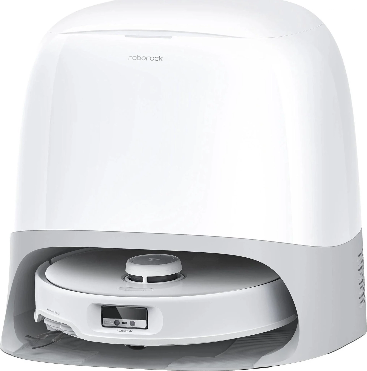 Dulkių siurblys - robotas Roborock Qrevo Curv 5A1, balta - 1