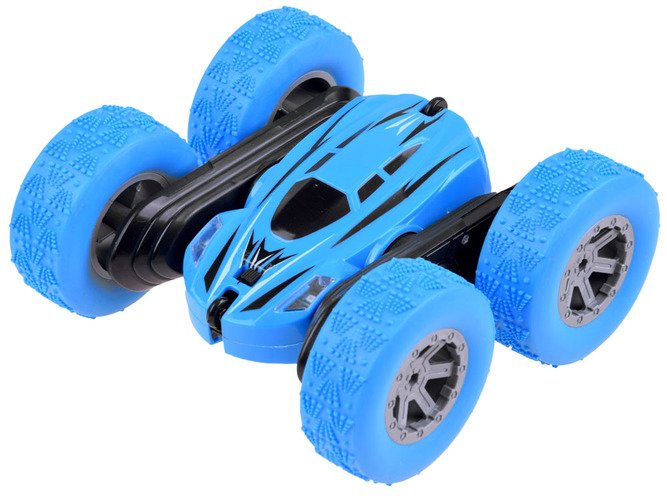 Akrobatinis automobilis su nuotolinio valdymo pultu, mėlynas - 6