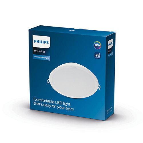 Įleidžiama LED panelė PHILIPS MESON, 24 W, 3000 K, 2400 lm, ø21,5 cm - 5