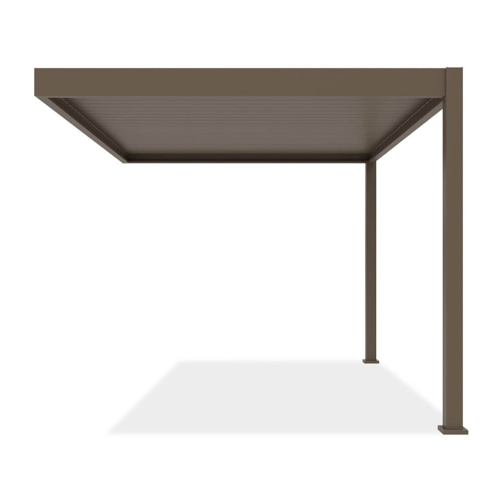 Pavėsinė Pergola ELEGANCE WALL 300x400x256 cm, Taupe, montuojama prie sienos - 6
