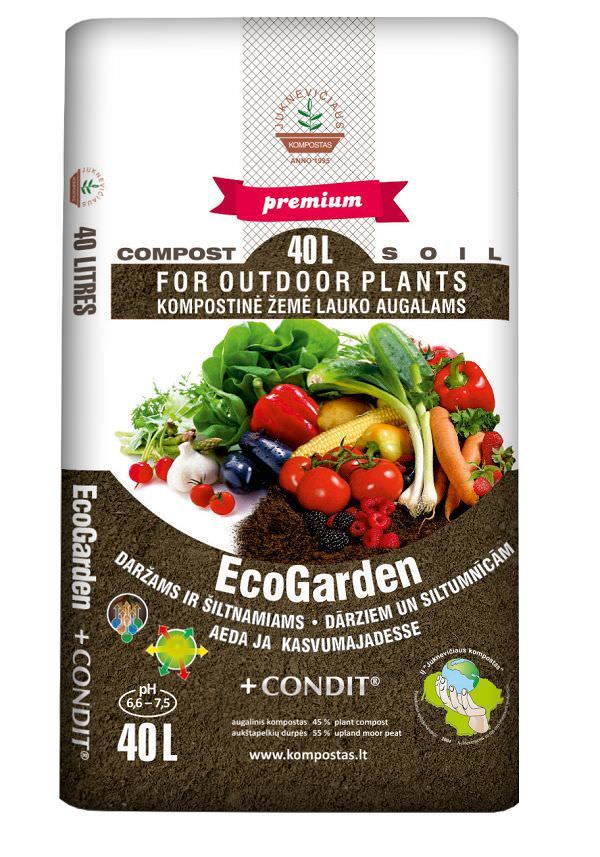 Daržų kompostas JUKNEVIČIAUS ECOGARDEN, 40 l-0