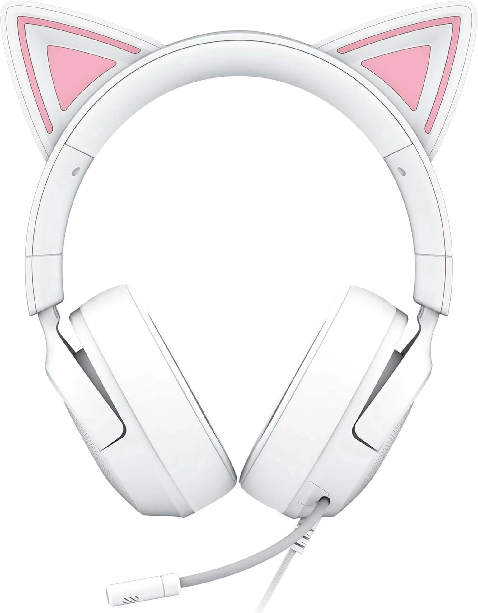 Laidinės žaidimų ausinės Razer Kraken Kitty V3 X, balta sp. - 2