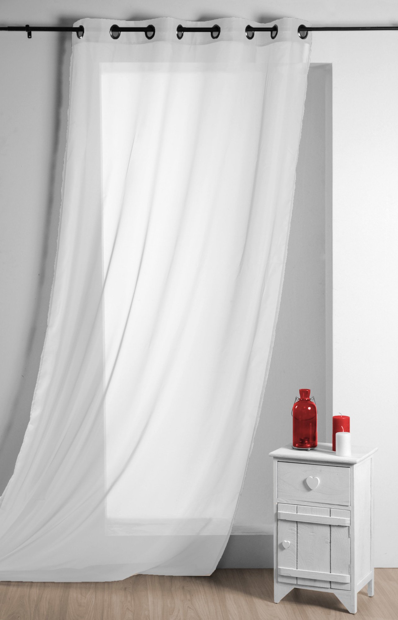 Dieninė užuolaida LISA, baltos sp., 135 x 260 cm, 100 % PES