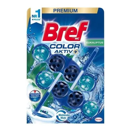 WC valiklis-gaiviklis BREF Color Auto Active Eucalyptus, 2 x 50 g