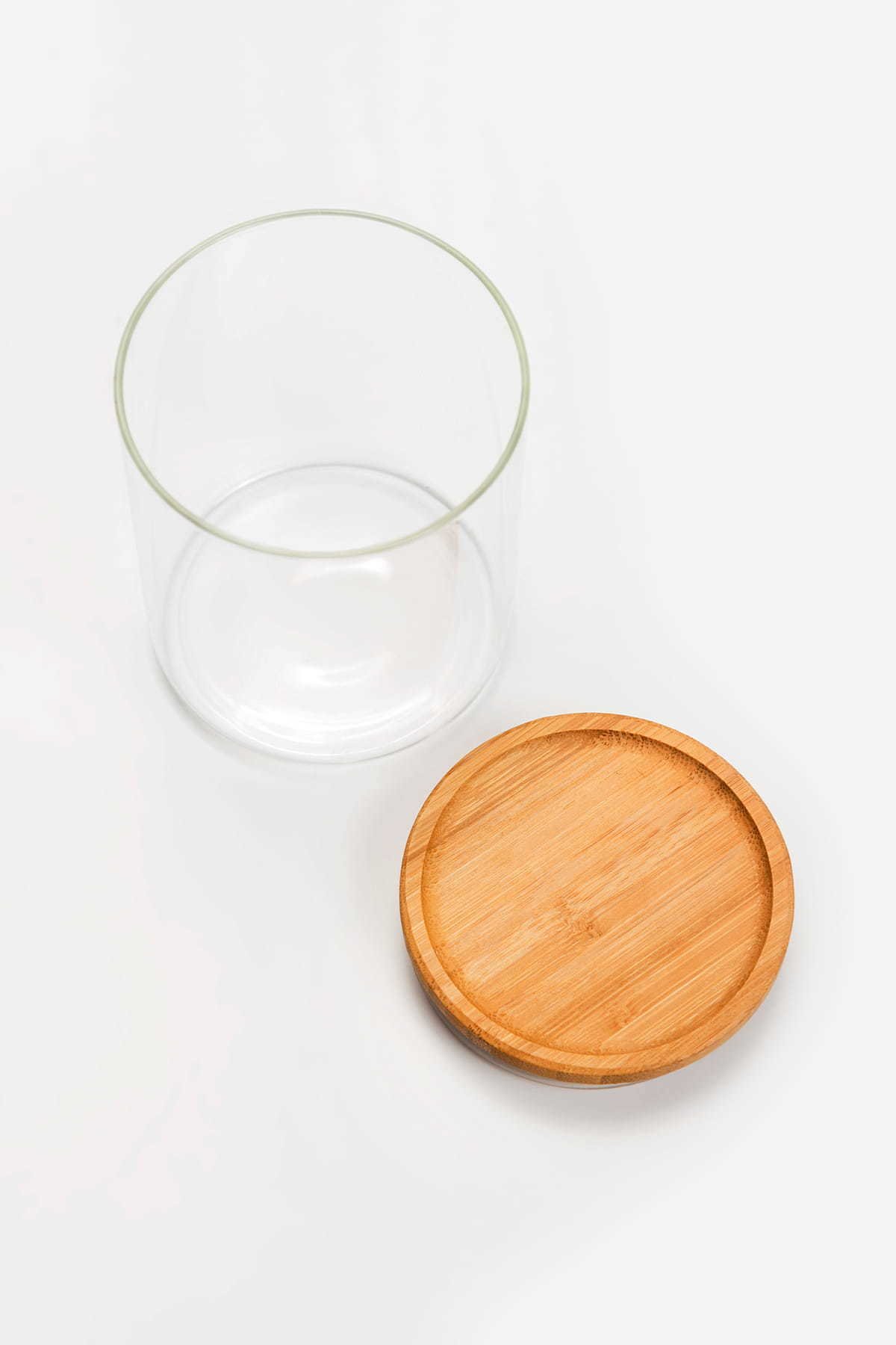 Birių produktų indas MPLco, stiklinis, su bambukiniu dangteliu, 10 x 13 cm - 3