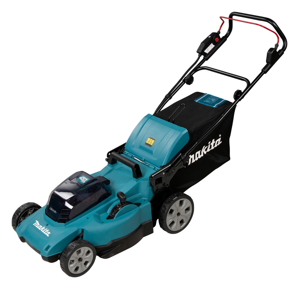 Akumuliatorinė vejapjovė MAKITA DLM480CT2, 2 x 18 V, 2 x 5,0 Ah, 48 cm, 62 l-0