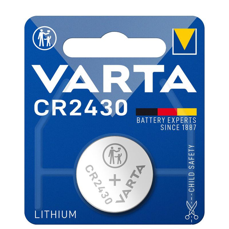 Elementai VARTA, CR2430, ličio, 1 vnt-0