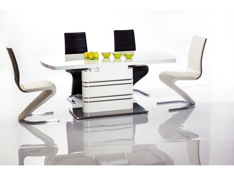 Valgomojo stalas GUCCI, 180 x 90 cm, baltas