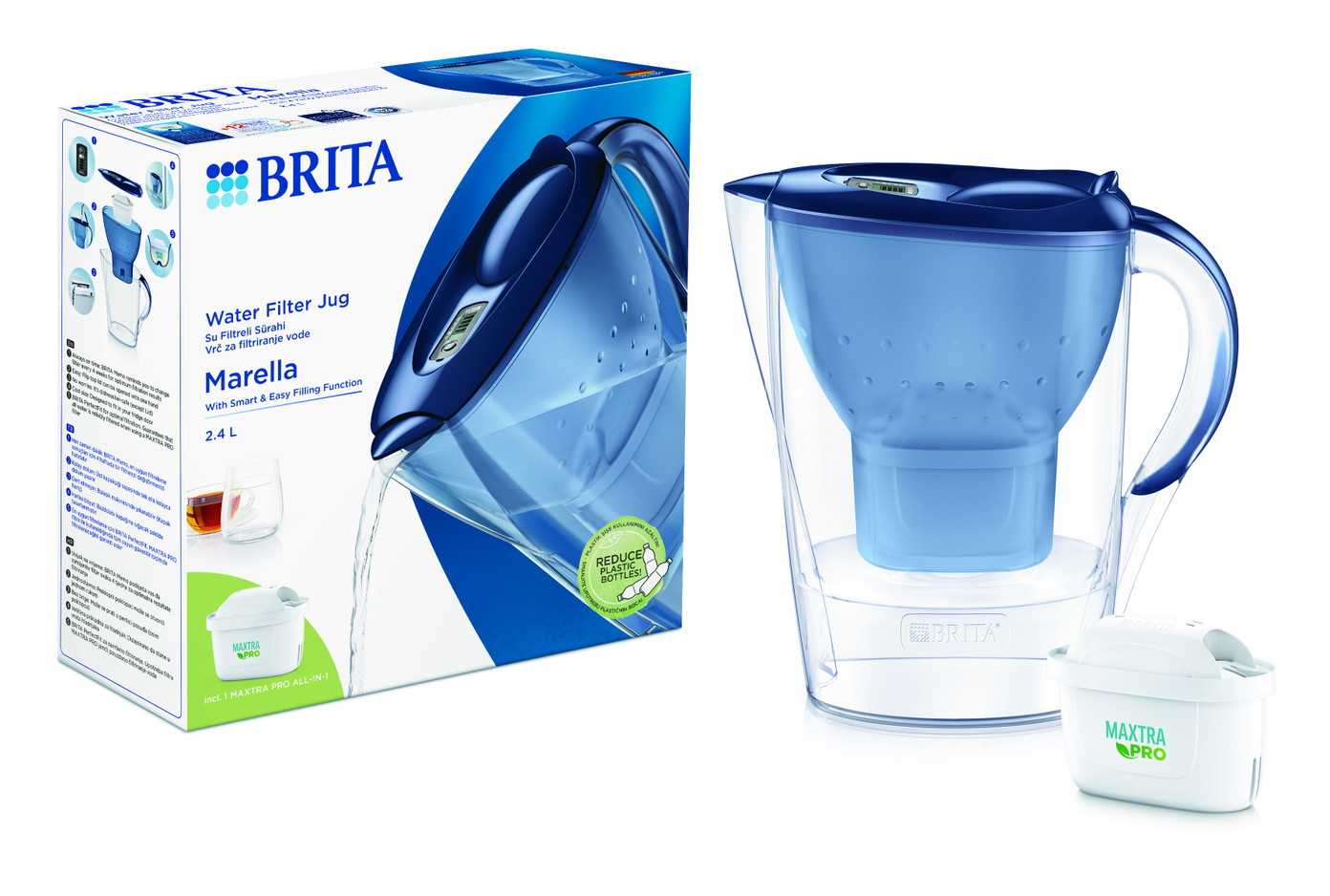 Vandens filtravimo indas BRITA MARELLA Mxpro, 2,4 l, mėlynos sp.-0