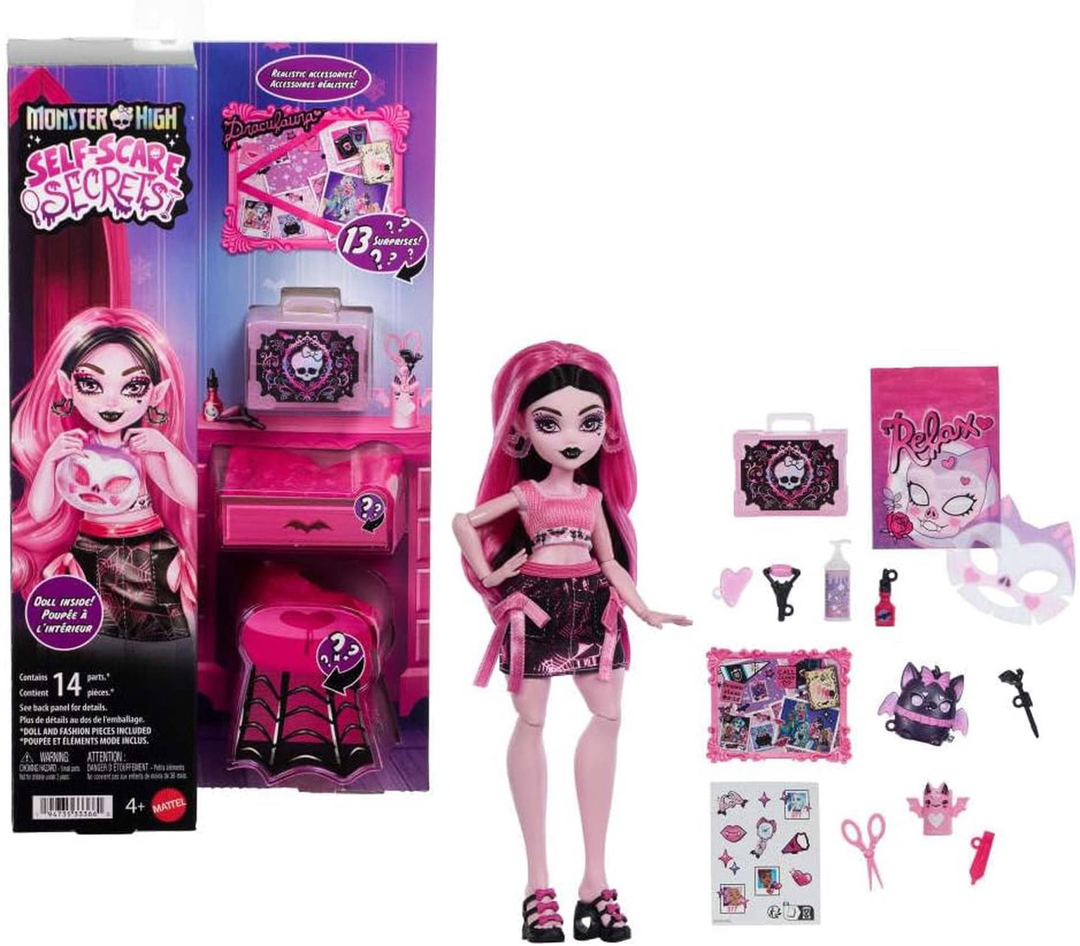 Lėlės rinkinys MONSTER HIGH SELF-SCARE SECRETS, įvairių dizainų-0
