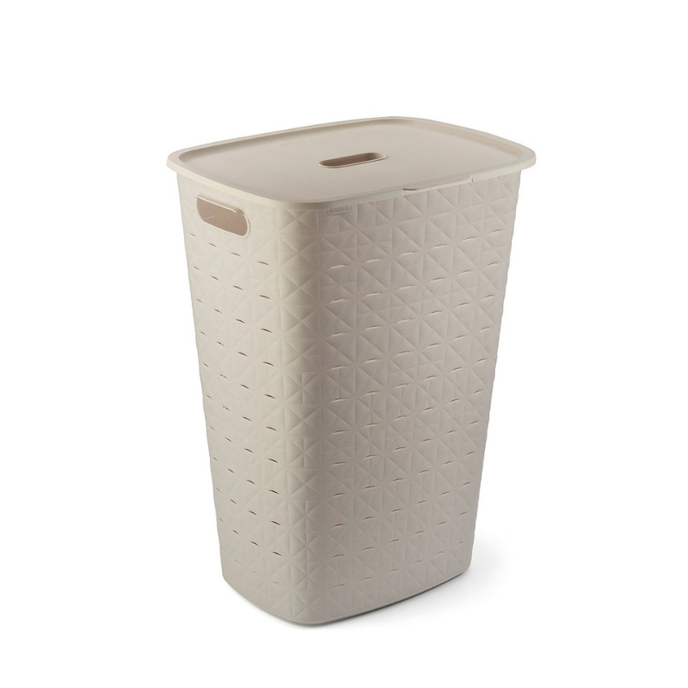 Plastikinė skalbinių dėžė CURVER SOFTEX, kreminės sp., 60 x 42 x 32 cm, 56 L-0