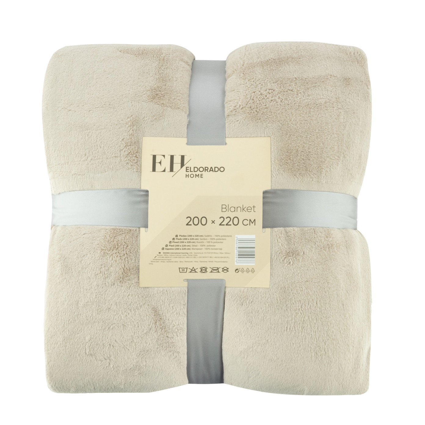 Pledas ELDORADO HOME, 200 x 220 cm, 100% poliesterio, 2-jų spalvų-0