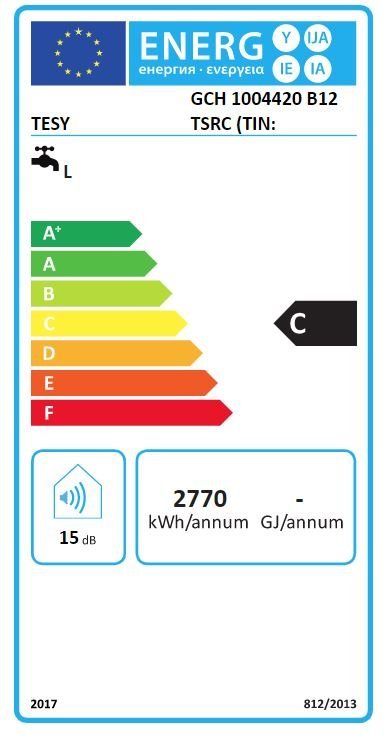 Kombinuotas vandens šildytuvas TESY GCHMS100, 100 l, 2 kW-1