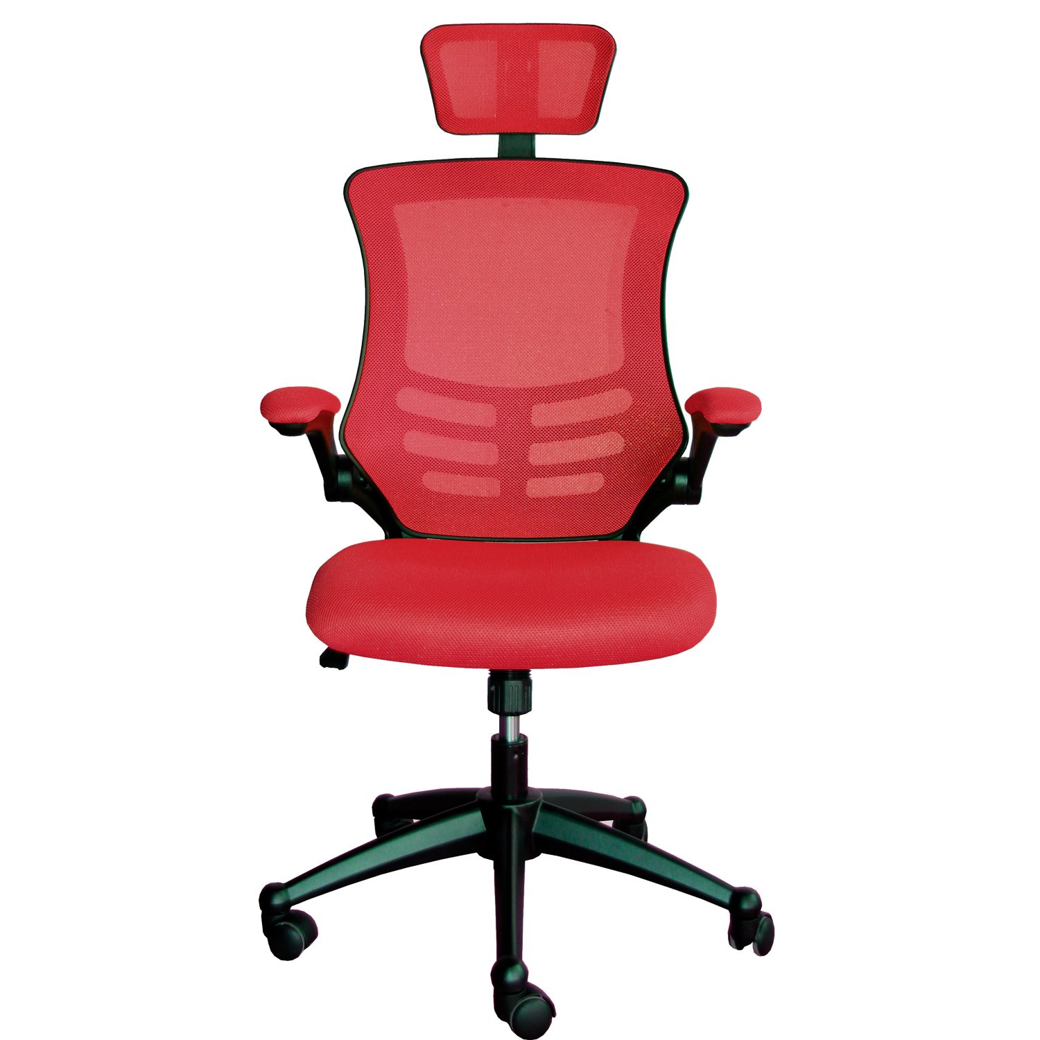 Biuro kėdė RAGUSA, 66,5x51x117-126 cm, raudona - 5