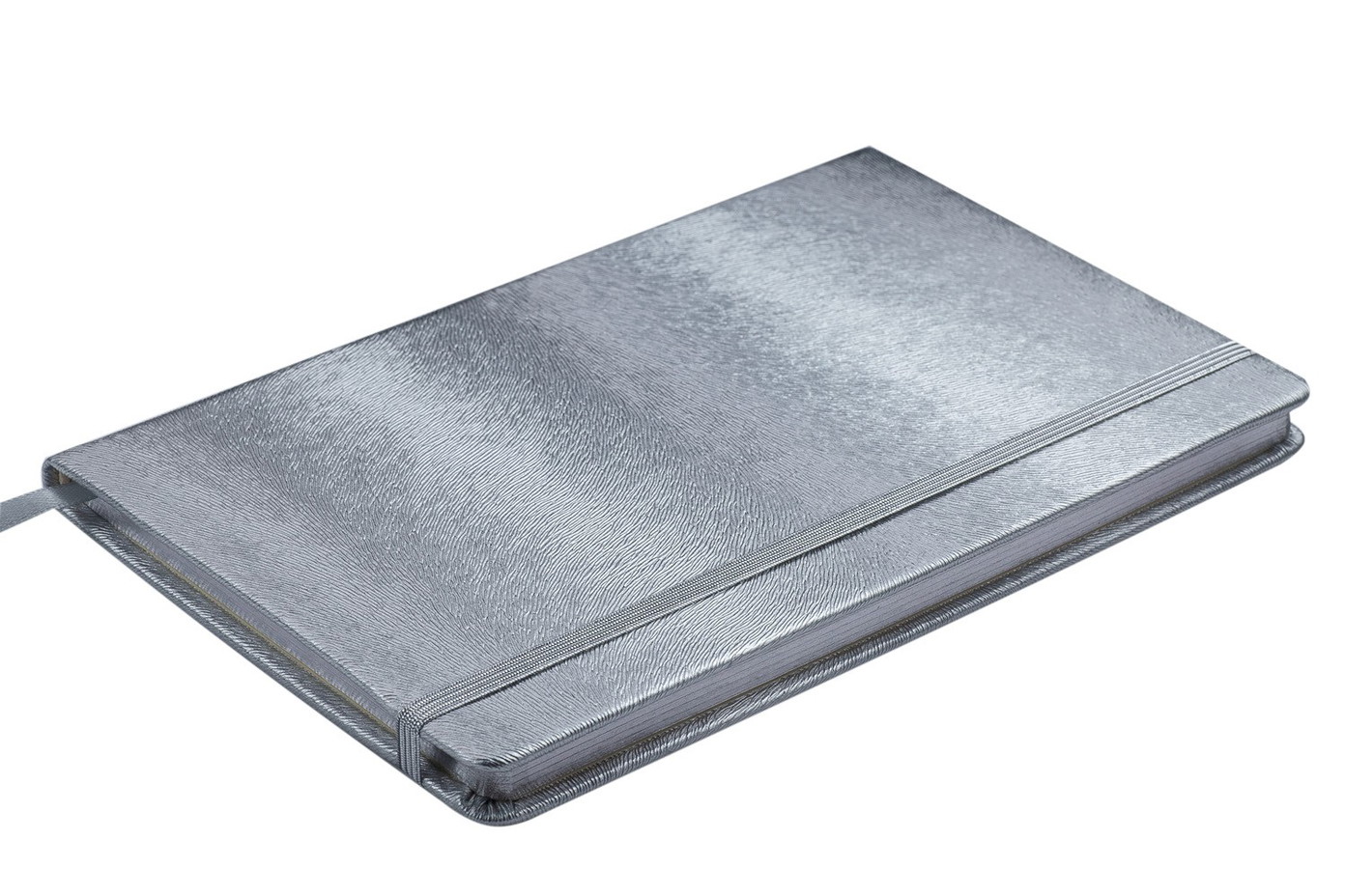 Knygutė INGOT 125x195mm, 80lapų langeliais sidabro-1