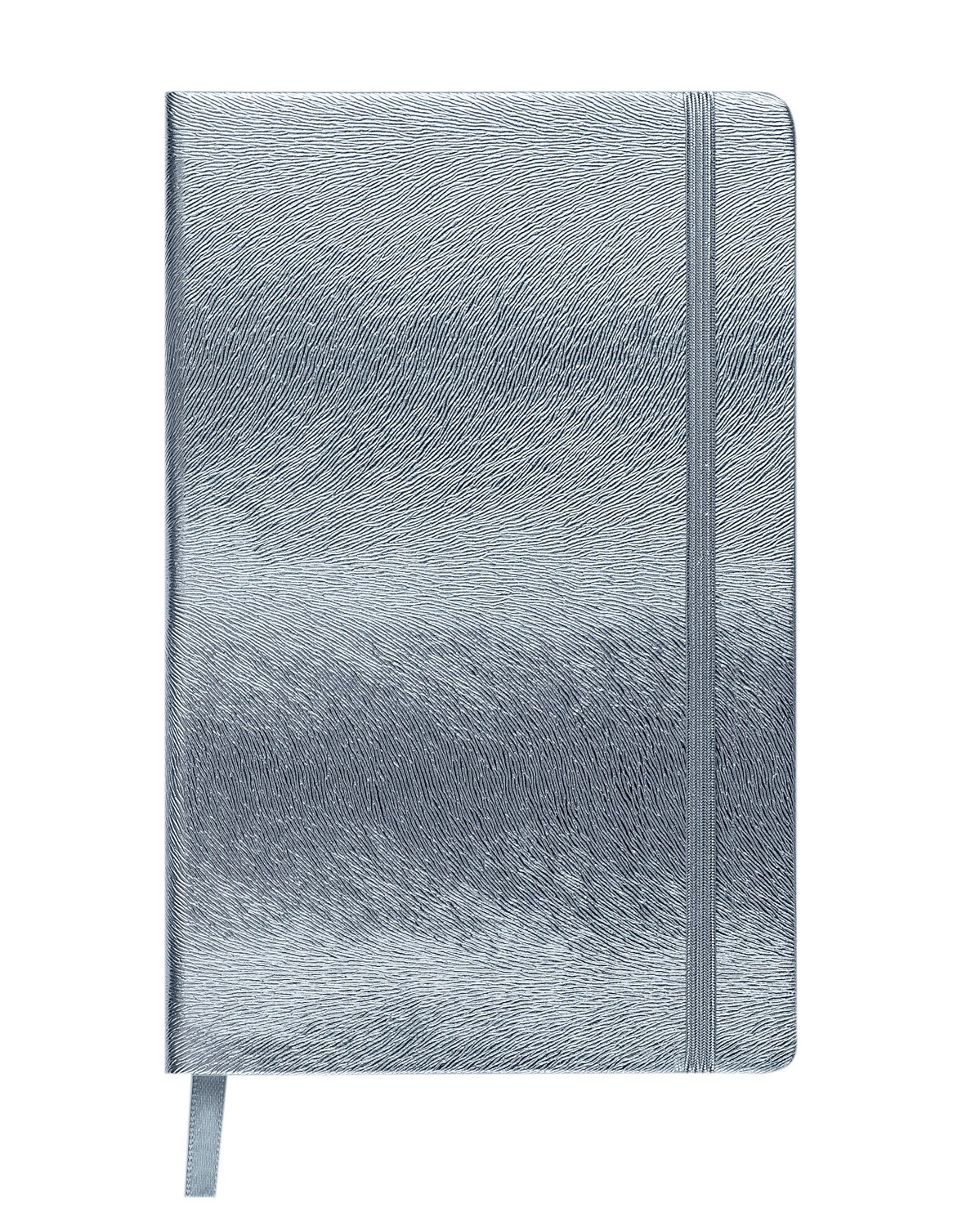 Knygutė INGOT 125x195mm, 80lapų langeliais sidabro-0