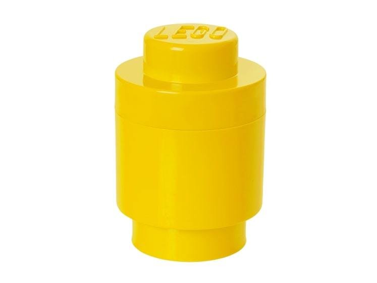 Daiktadėžė LEGO BRICK, geltonos sp., 12,3 x 18,3 cm, 900 ml