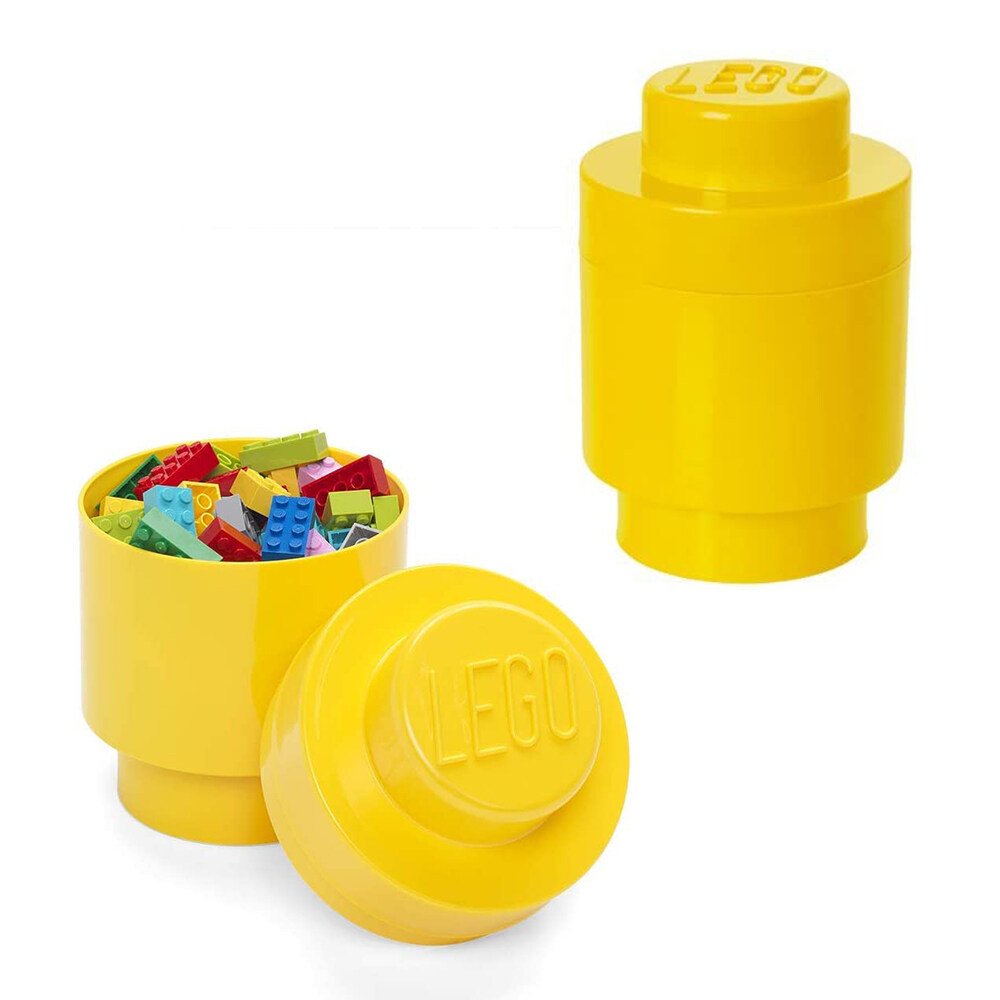 Daiktadėžė LEGO BRICK, geltonos sp., 12,3 x 18,3 cm, 900 ml - 2