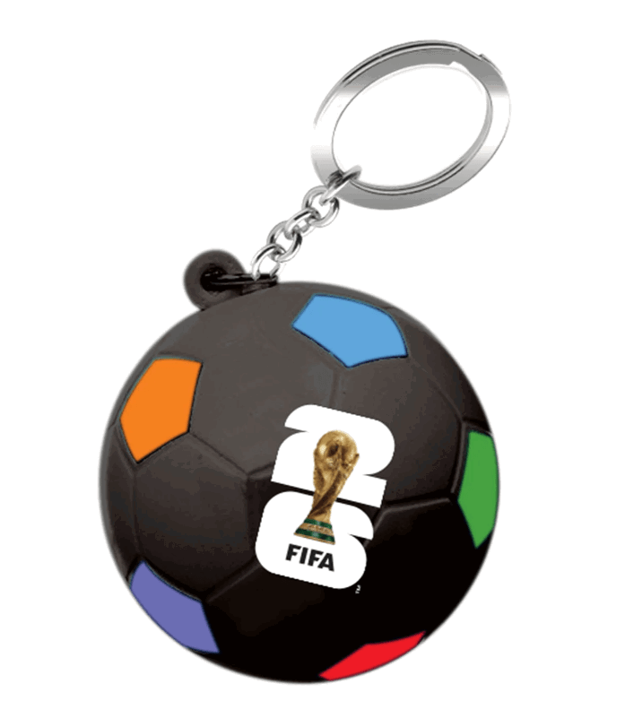 FIFA World Cup antistresinis kamuoliukas - raktų pakabukas, įvairių spalvų, FI11267-0