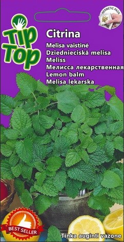 Vaistinių melisų sėklos CITRINA, 0,2 g-0