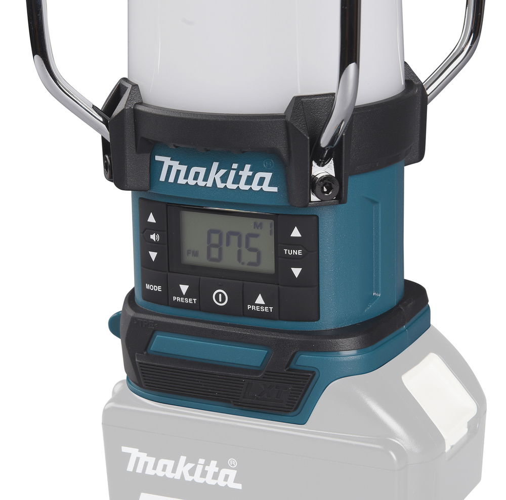 Akumuliatorinė dirbtuvių lempa/radijas MAKITA DMR055, 18 V, 260/190 lm, be akumuliatoriaus - ermitazas.lt Akumuliatorinė dirbtuvių lempa/radijas MAKITA DMR055, 18 V, 260/190 lm, be akumuliatoriaus - ermitazas.lt