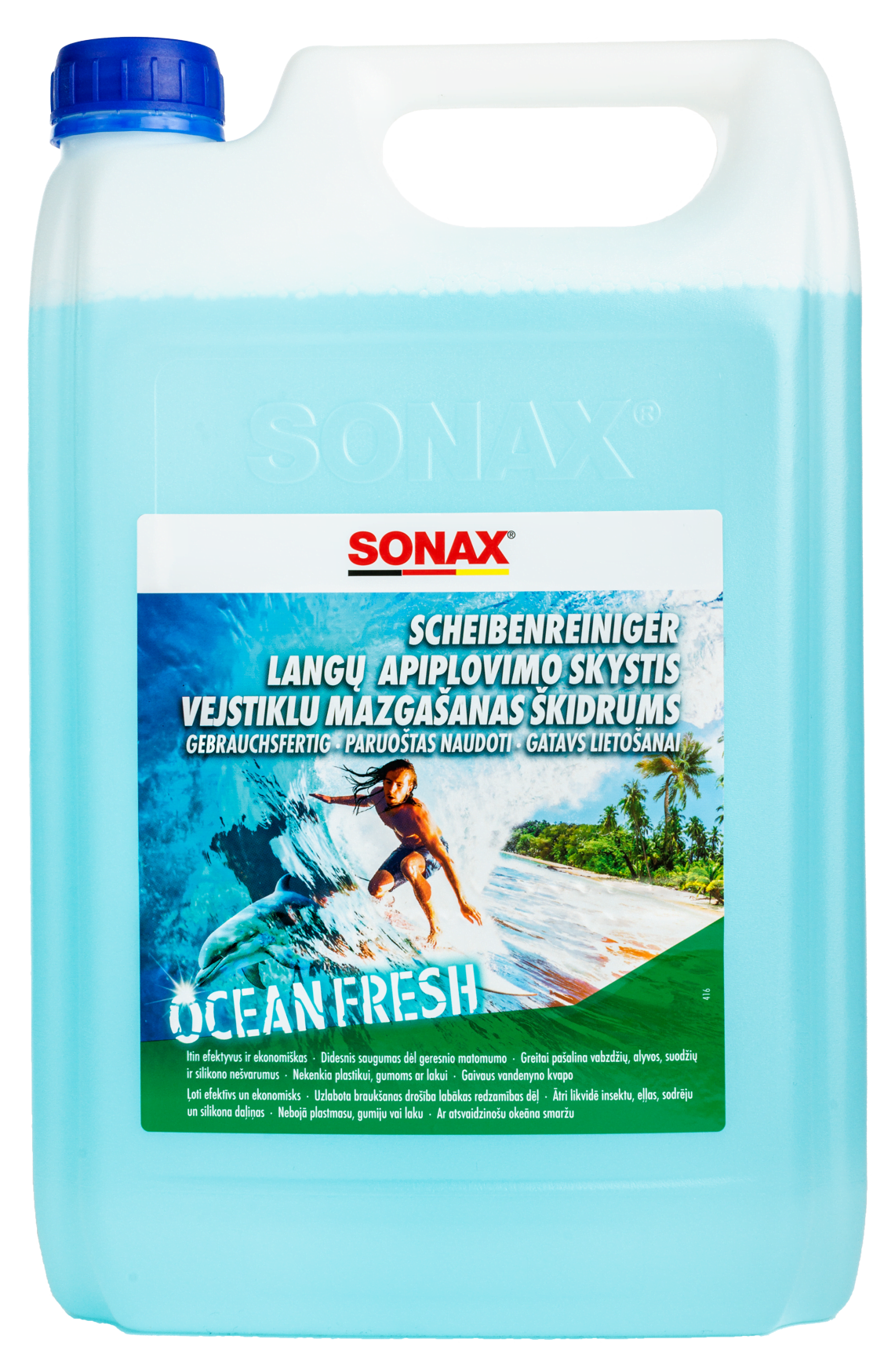 Vasarinis langų apiplovimo skystis SONAX Ocean Fresh, 4L-0