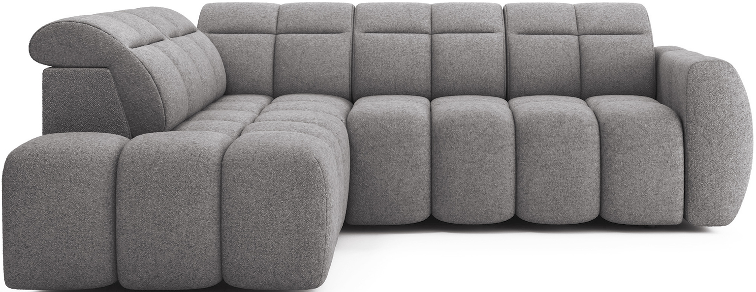 Kampinė sofa Falconn Paolli 04, pilka sp., kairinė, 208 x 258 cm x 107 cm-0