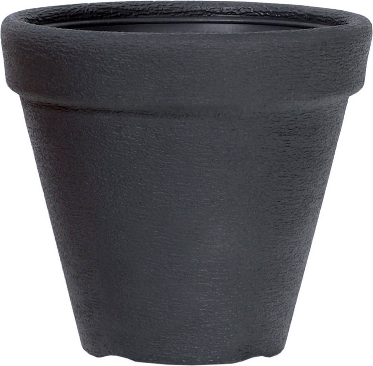 Plastikinis vazonas CLASSIC, antracito sp., 26 x 24 cm