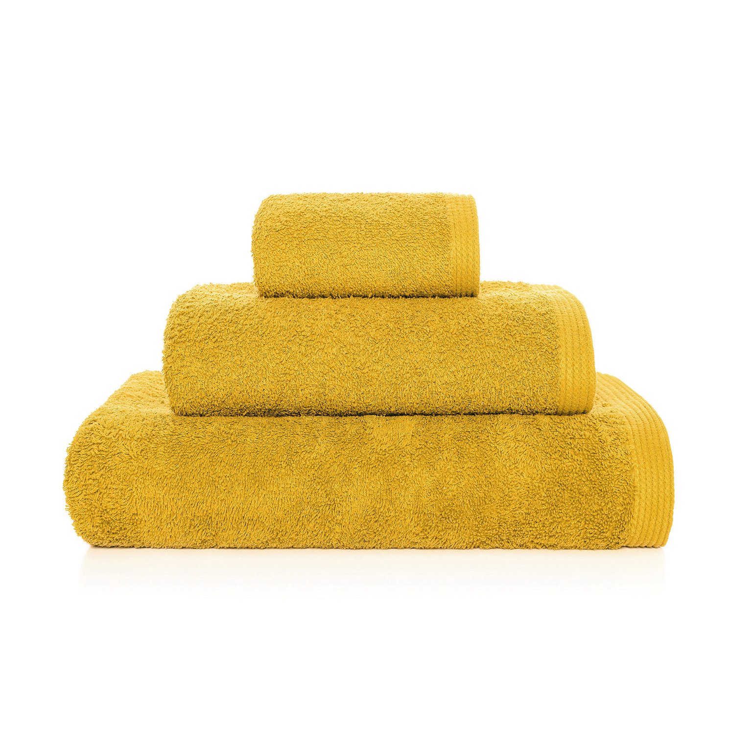 Vonios rankšluosčių rinkinys SOREMA PLUS, geltonos sp., 30 x 50, 50 x 100, 70 x 140 cm, 100% medv. - 1