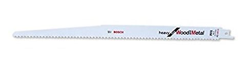 Tiesinio pjūklo geležtės BOSCH S 1411 DF, 300 mm, BIM, medienai ir metalui, 2 vnt.