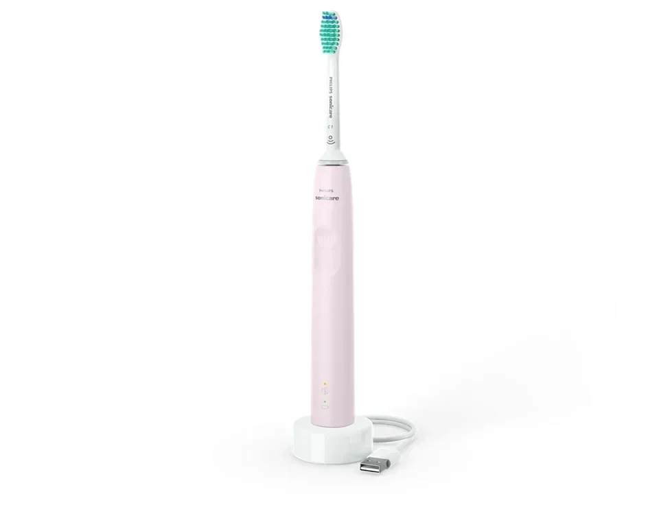 Elektrinis dantų šepetėlis Philips Sonicare 3100 Series, baltas/rožinis - 5